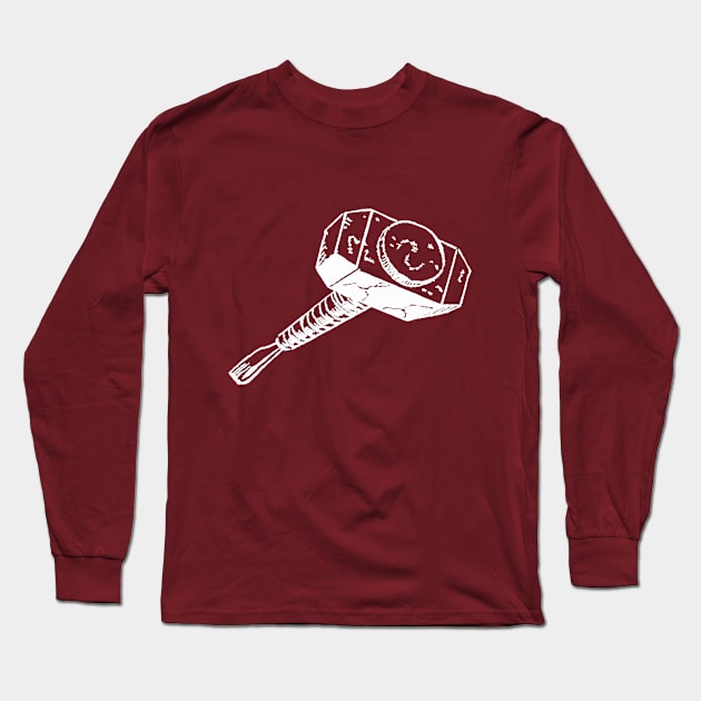 Hammer of the (Thunder) Gods Long Sleeve T-Shirt by liquidplatypus